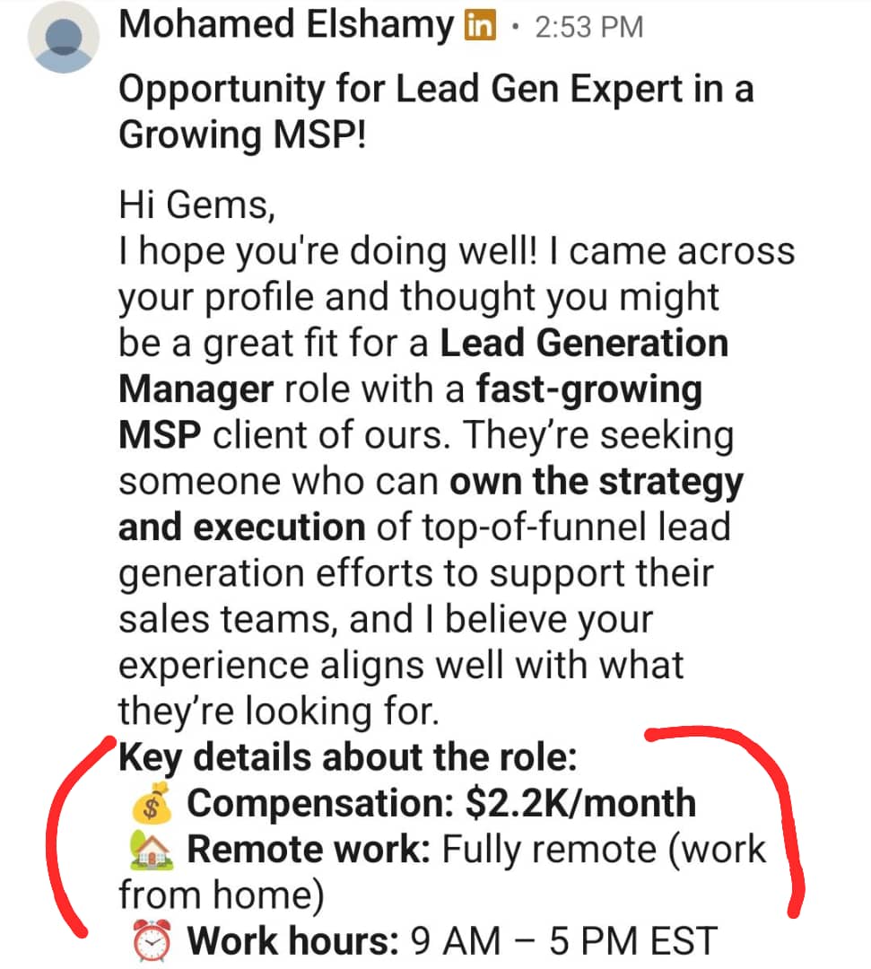 $2,200 monthly lead generation opportunity